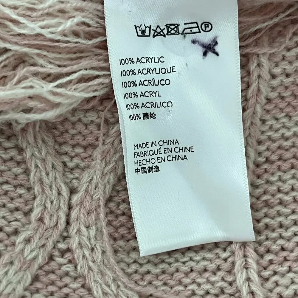 NWOT Urban Outfitters Bella Embroidered In Your Dreams Scarf Pale Pink UO